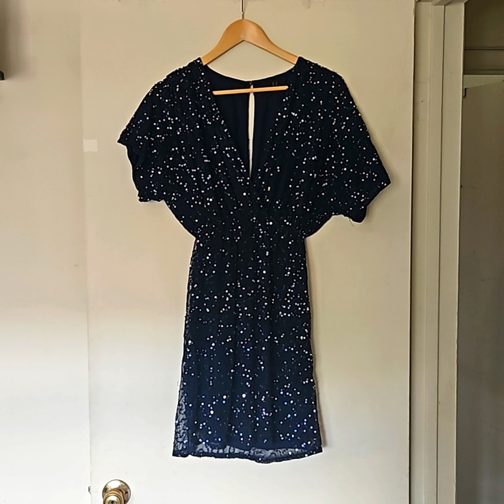 ASOS Mini Sequin Dress with Kimono Sleeves